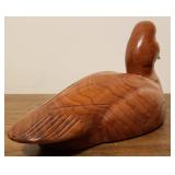 Hand Carved Wood Duck Decoy - Signed - Common Goldeneye