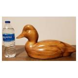 Hand Carved Wood Duck Decoy - Signed - Common Goldeneye