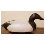 Handmade Carved Signed Wooden Duck Decoy - 16"