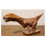 Carved Wood Dinosaur #1 - 14"