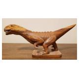 Carved Wood Dinosaur #1 - 14"
