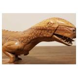 Carved Wood Dinosaur #1 - 14"