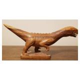 Carved Wood Dinosaur #1 - 14"