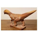 Carved Wood Dinosaur #1 - 14"