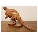 Carved Wood Dinosaur #2 - 15"