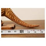 Carved Wood Dinosaur #2 - 15"