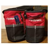 New Unused Canvas Tool Carriers - Bucket Boss, Husky & CLC