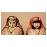Nice Pair of Vintage Japanese Dolls