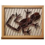 Stained Glass Window w/Lizard
