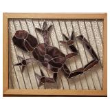 Stained Glass Window w/Lizard