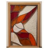 Stained Glass Window w/Abstract Design #1