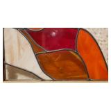 Stained Glass Window w/Abstract Design #1