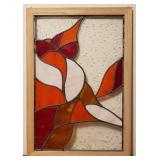 Stained Glass Window w/Abstract Design #2
