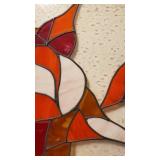 Stained Glass Window w/Abstract Design #2