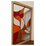 Stained Glass Window w/Abstract Design #2