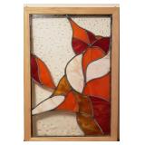 Stained Glass Window w/Abstract Design #2