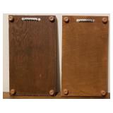 Pair of Mid Century Ceramic Wall Tile Displays
