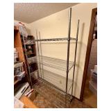 Excellent Clean 4-Tier Stainless Steel NSF Rollin Shelving Unit