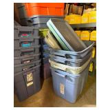 LARGE Lot of Approx 30+ Rubbermaid Totes w/Lids