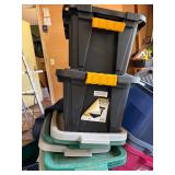 LARGE Lot of Approx 30+ Rubbermaid Totes w/Lids