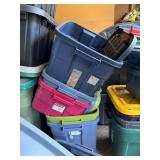 LARGE Lot of Approx 30+ Rubbermaid Totes w/Lids