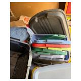 LARGE Lot of Approx 30+ Rubbermaid Totes w/Lids