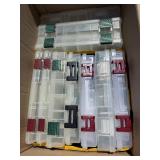 LARGE Lot of Clear Plastic PLANO Fishing Tackle Boxes w/2 Canvas Carriers #1