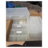 LARGE Lot of Clear Plastic PLANO Fishing Tackle Boxes #2