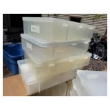 LARGE Lot of Clear Plastic PLANO Fishing Tackle Boxes #2