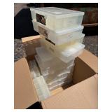 LARGE Lot of Clear Plastic PLANO Fishing Tackle Boxes #2