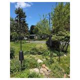 3 Metal Lawn/Garden Flower Hanging Basket Poles