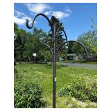 3 Metal Lawn/Garden Flower Hanging Basket Poles