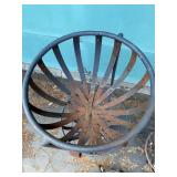 3 Outdoor Metal Plant Basket Stands