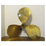 LARGE Vintage Solid Brass Federal Boat Propeller