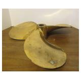 LARGE Vintage Solid Brass Federal Boat Propeller