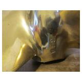 LARGE Vintage Solid Brass Federal Boat Propeller