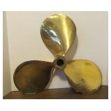 LARGE Vintage Solid Brass Federal Boat Propeller