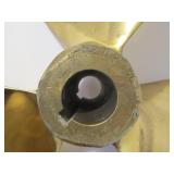 LARGE Vintage Solid Brass Federal Boat Propeller
