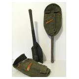 3 Vintage US Army Folding Foxhole Shovels