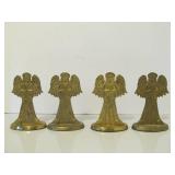 Group of Vintage Sold Brass Angel Figures