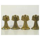 Group of Vintage Sold Brass Angel Figures
