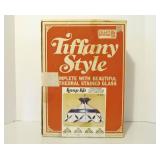 New in Box Vintage Tiffany Style Slag Glass Hanging Lamp Kit