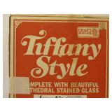 New in Box Vintage Tiffany Style Slag Glass Hanging Lamp Kit