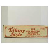 New in Box Vintage Tiffany Style Slag Glass Hanging Lamp Kit