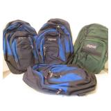 Lot of 4 Good JANSOPRT Backpacks