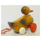 Nice Vintage BRIO Sweden Wooden Duck Pull Toy