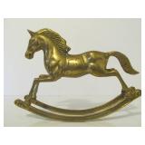 Solid Brass Vintage Rocking Unicorn