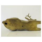 Solid Brass Vintage Cat & Deer Statues