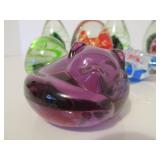 Lot of Art Glass Paperweights #1