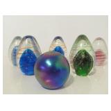 Lot of Art Glass Paperweights #2
